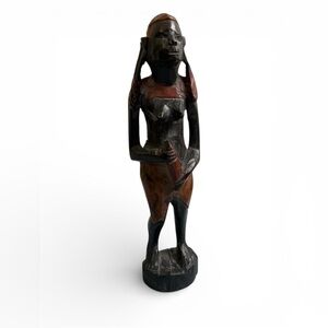 Vintage Maasai African 12in statue